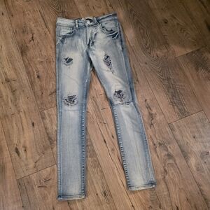 Distressed Light Blue Women's Jeans